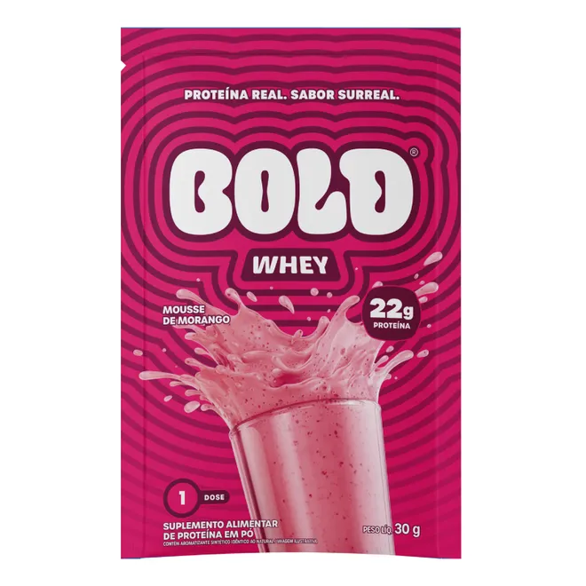 Whey Mousse de Morango Bold 30g