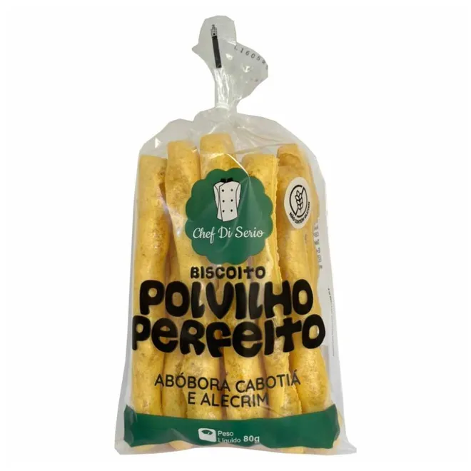 Biscoito de Polvilho Abóbora com Alecrim Chef di Serio 80g