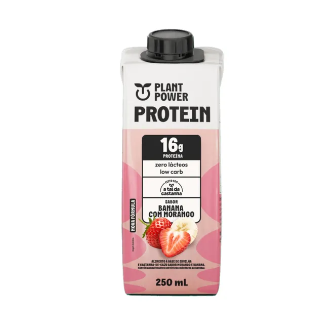 Protein Banana com Morango Plant Power 250ml