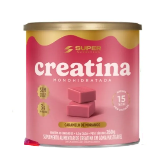 Caramelo de Creatina Morango Super Nutrition 260g