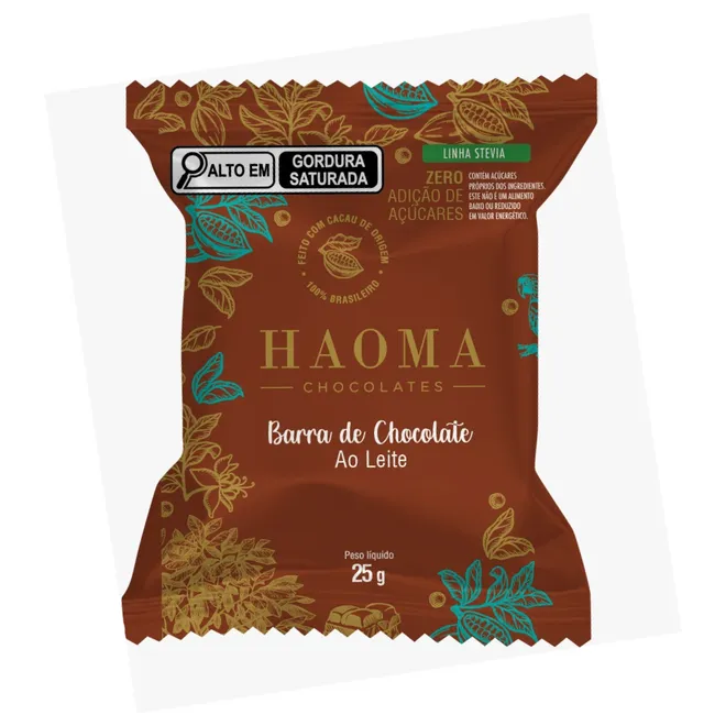 Barra de Chocolate ao Leite Haoma 25g