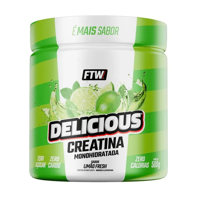 Delicious Creatina Monohidratada Limão Fresh FTW 500g