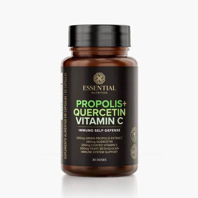 Propolis + Quercetin Vitamin C Essential Nutrition 60caps