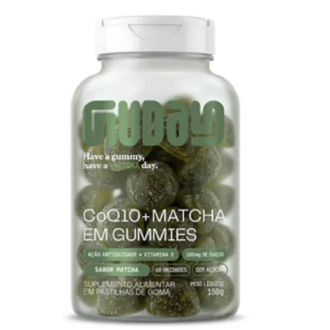 CoQ10 Mais Matcha Em Gummies Guday 60Gomas