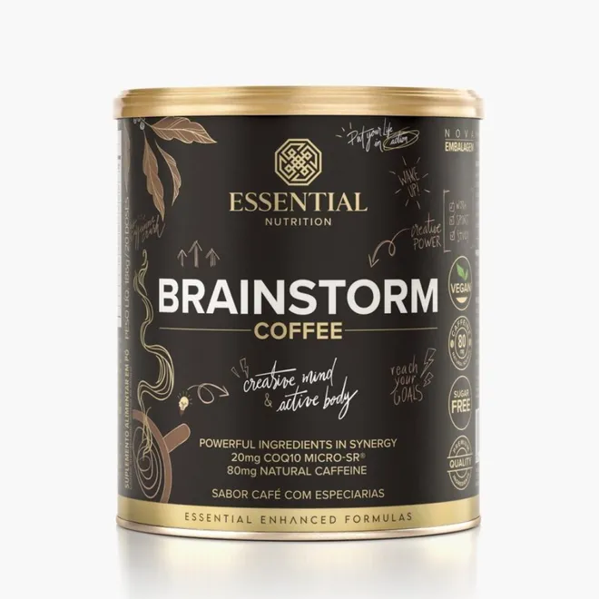 Brainstorm Coffee Café com Especiarias Essential Nutrition 186g