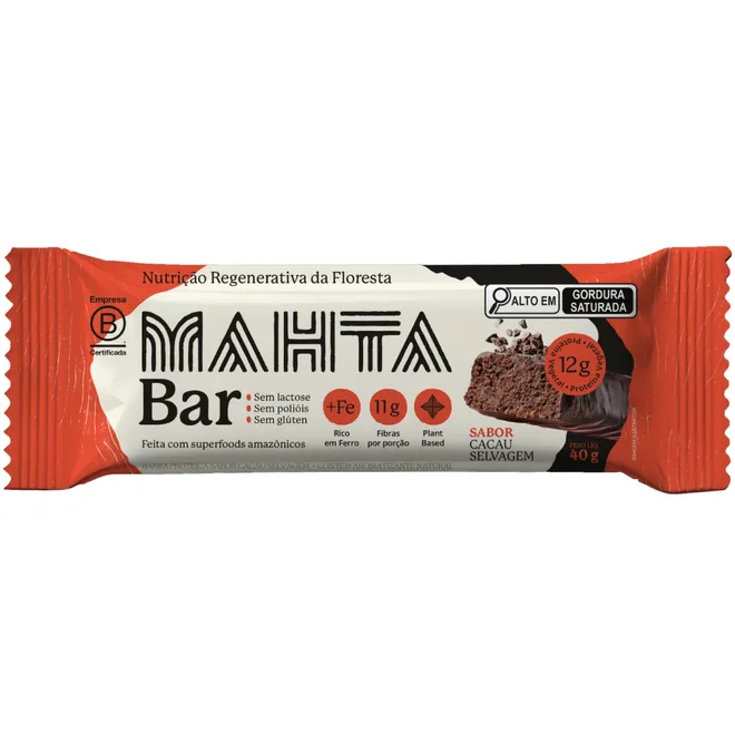 Mahta Bar Cacau Selvagem Mahta 40g