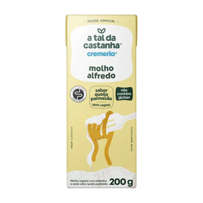 Cremeria Molho Alfredo Queijo Parmesão A Tal da Castanha 200g