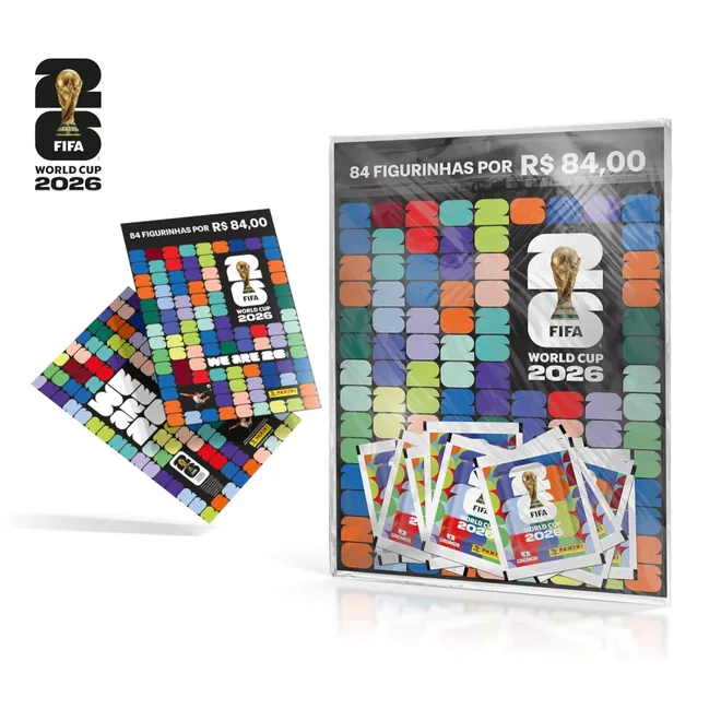 Kit 84 figurinhas Copa do Mundo 2026 Panini