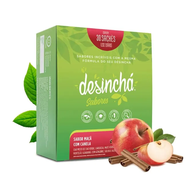 Desinchá Maçã e Canela Desinchá 30 sachês