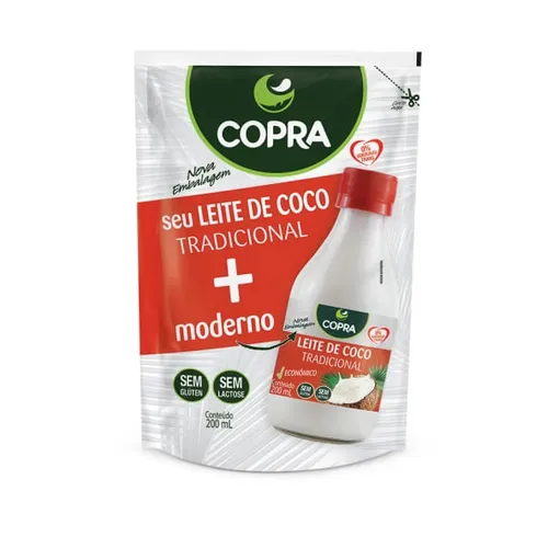 Leite de Coco 200ml Pouch - Copra coco