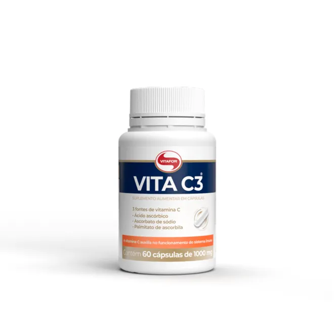 Vita C3 Vitafor 1000mg 60 cápsulas