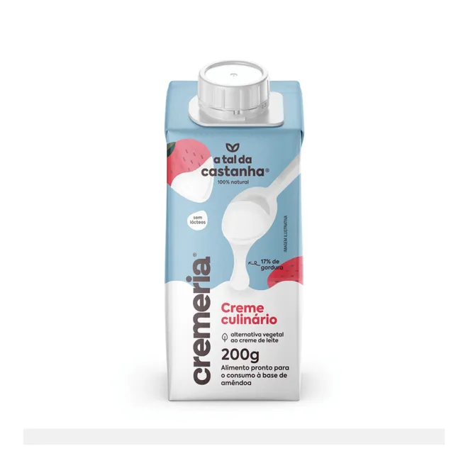 Cremeria Creme Culinário Vegetal A Tal da Castanha 200ml