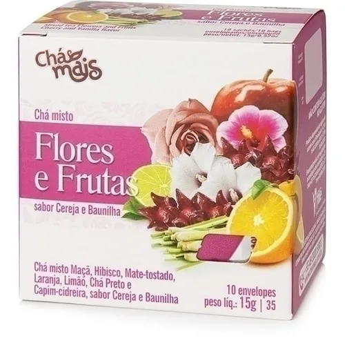Chá Flores e Frutas 10 sachês- Chá Mais