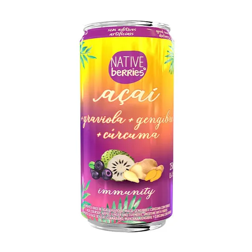 Suco de açaí immunity 250ml - Native Berries