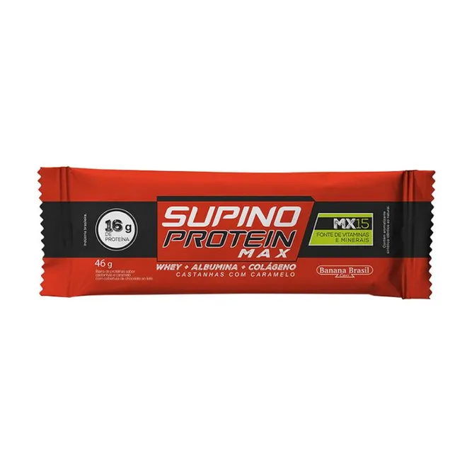 Supino Protein Castanhas e Caramelo 46g - Banana Brasil