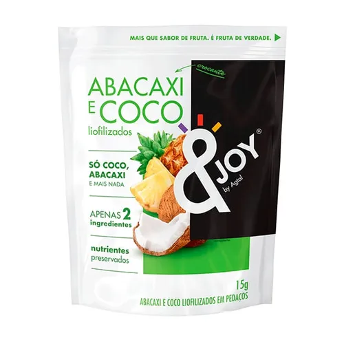 Snack Liofilizado Abacaxi e Coco 15g - Enjoy