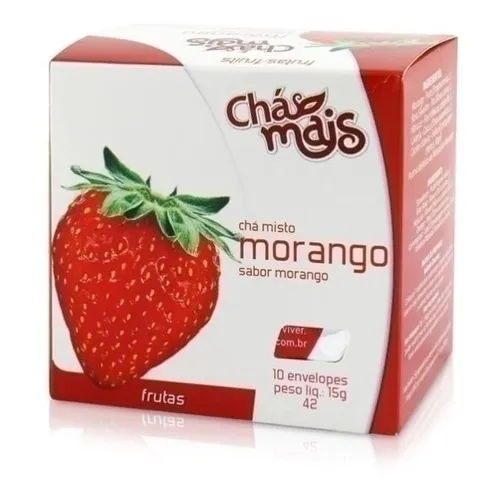Chá Morango 10 sachês - Chá Mais