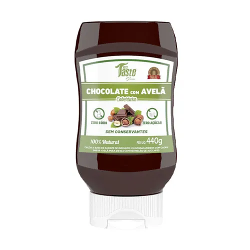 Cobertura 100% Chocolate Avelã 440g - Mrs Taste