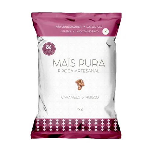 PIPOCA CARAMELO E HIBISCO 150G