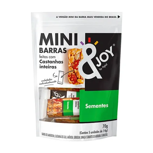 Barra Mini Sementes Pouch 14g x 5 - Enjoy