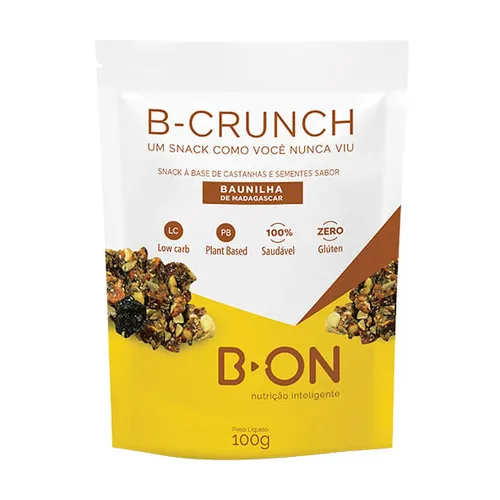 B-Crunch Baunilha Madagascar 100g - B-ON