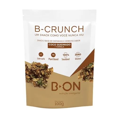 B-Crunch Coco Queimado e Canela 100g - B-ON