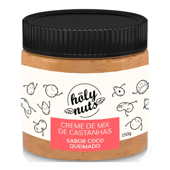Creme de mix de castanhas coco queimado 150g - Holy Nuts