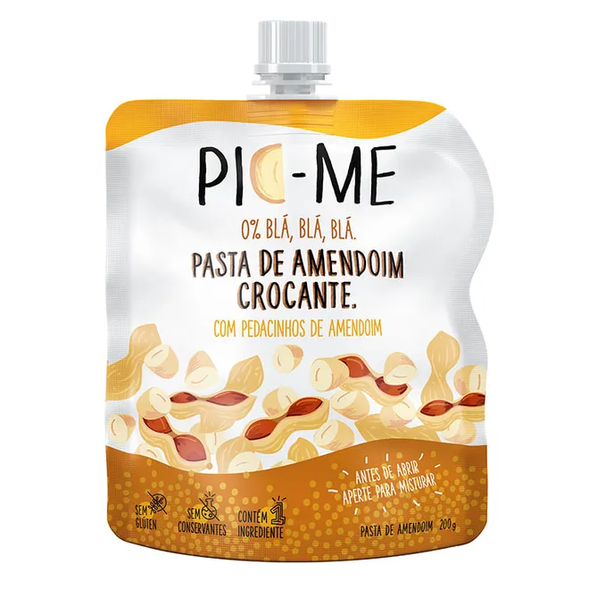 Pasta de Amendoim Crocante 200g - Pic-me