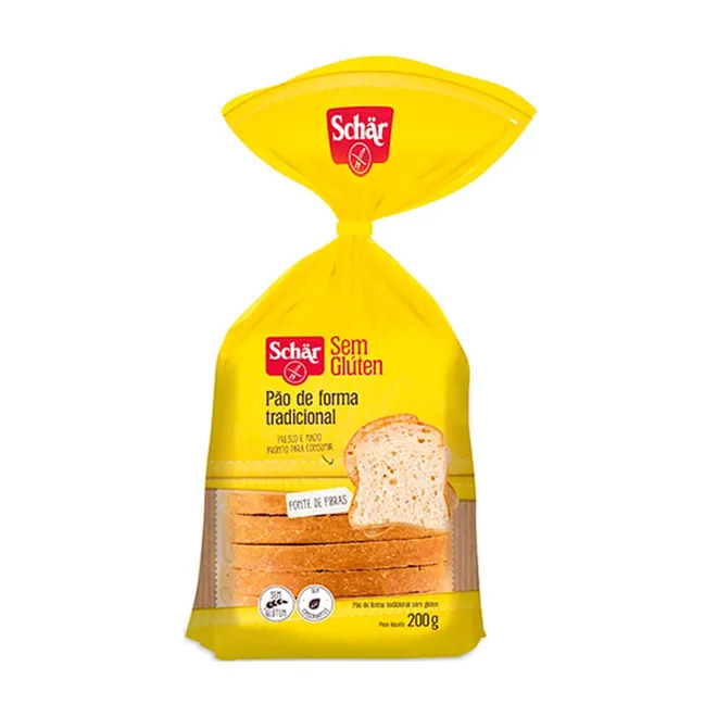 Pão de Forma Tradicional sem glúten e lactose - Schar