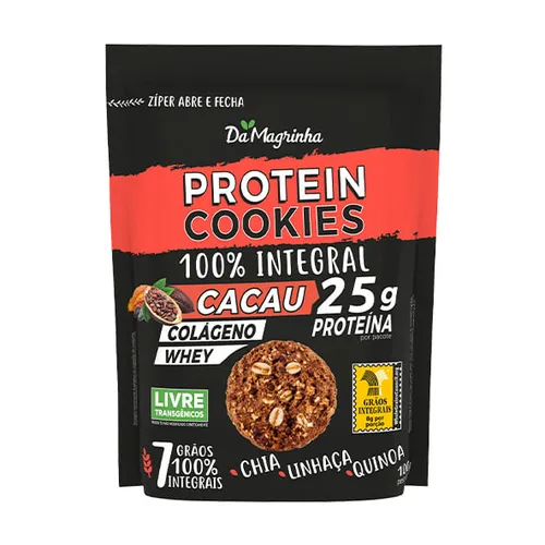 Cookies Protein Integral Cacau 100g - Da Magrinha