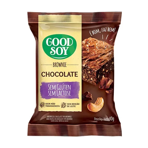 Brownie Chocolate 40g - Good Soy