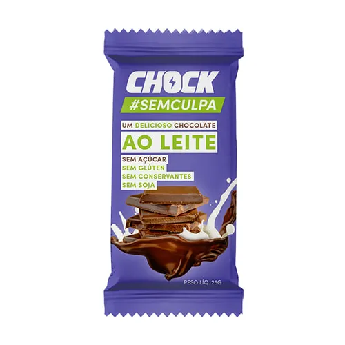 Chock Sem Culpa ao Leite 25g - Chock