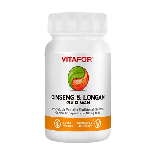 MTC Ginseng Longan 400mg 60 cápsulas - Vitafor