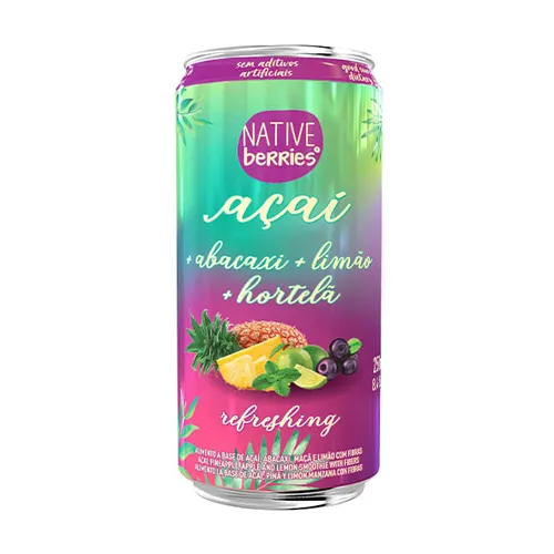 Suco de açaí refreshing 250ml - Native Berries