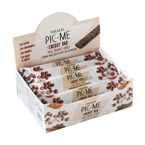 Barra Avelã Cúrcuma e Canela 12x25g - Pic-me