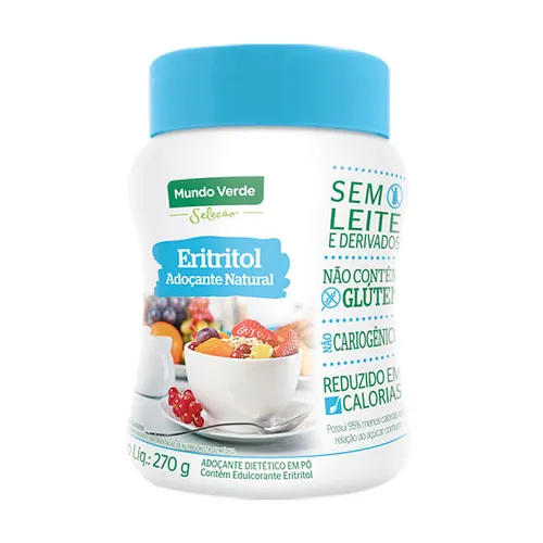 Eritritol Adoçante Natural 270g Mundo Verde Seleção