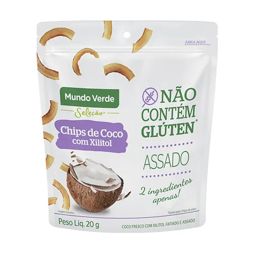 Chips de Coco com Xilitol 20g - MV Seleção