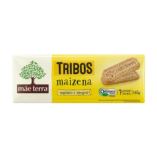 Biscoito Orgânico Tribos Maizena 145g - Mãe Terra