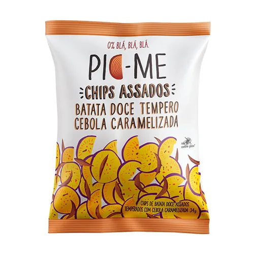 Chips Assado Batata Doce com Cebola 34g - Pic-me