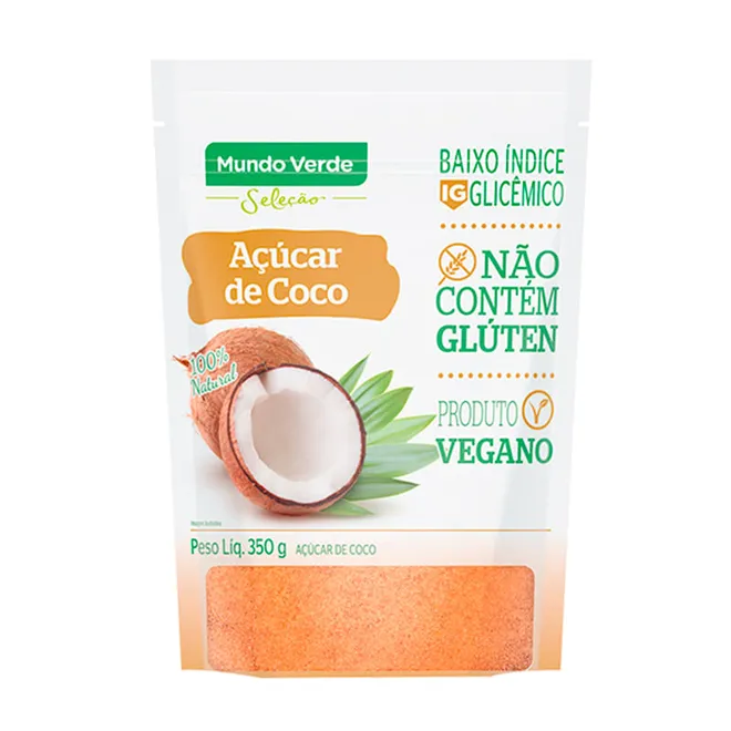 Açúcar de Coco Vegano Mundo Verde Seleção 350g