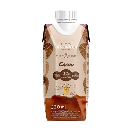 Plant Power Protein Cacau 330ml - A tal da Castanha