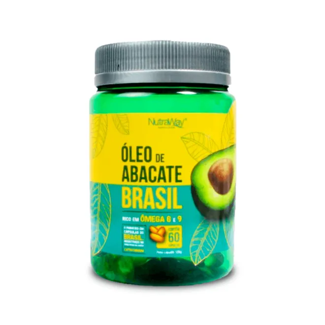 Óleo de Abacate Nutraway 1000mg com 60 cápsulas