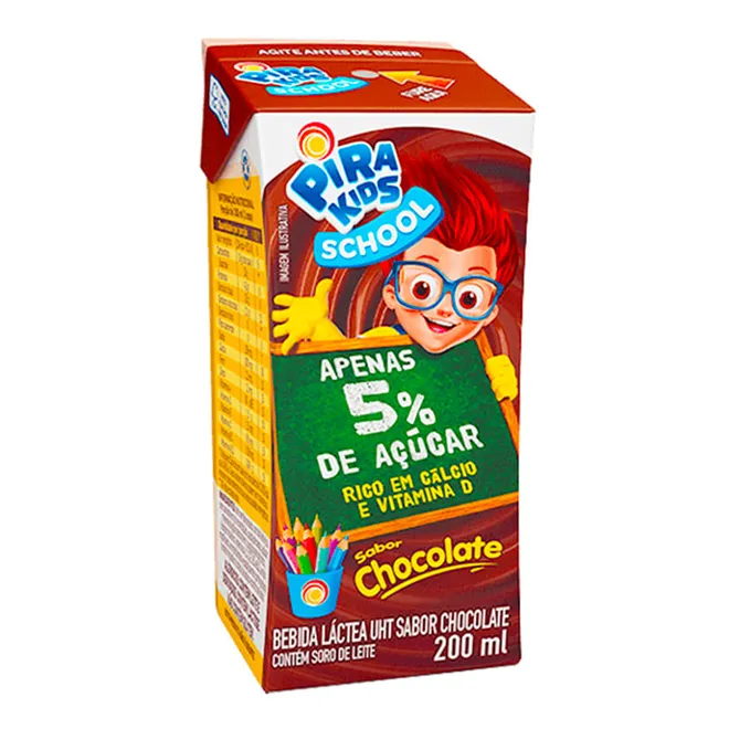 Bebida Láctea Pirakids Chocolate 200ml - Piracanjuba