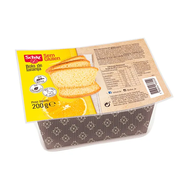 Bolo de Laranja sem glúten sem lactose 200g - Schar