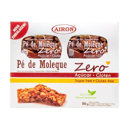 Pé de Moleque 24 Unidades 14g Airon