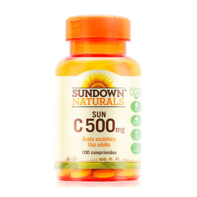 Vitamina C Sundown 500mg com 100 comprimidos