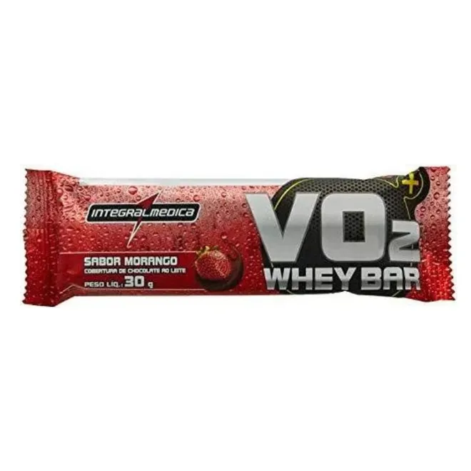 VO2 Whey Bar Morango Integralmedica 35g